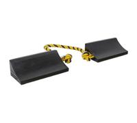Sealey WC16 Heavy-Duty Rubber Wheel Chocks - Pair