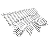 Sealey S01084 Metric Multipurpose Spanner Set, 50 Pieces, Silver