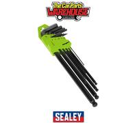Sealey S01094 Siegen Extra-Long Ball-End Hex Key Set 9pc