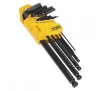 Ball-End Hex Key Set 9pc Long Imperial