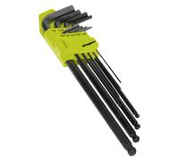 Sealey S01099 9 Piece Imperial Extra-Long Ball-End Hex Key Set