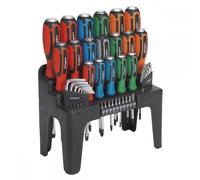 Sealey 44pc Hammer-Thru Screwdriver, Hex Key & Bit Set - S01106