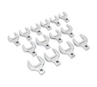 Sealey S01109 Metric Crows Foot Open End Spanner Set, 1/2" Square Drive, 14 Pieces