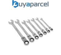 Sealey S01143 Flexi-Head Combination Ratchet Spanner Set 7pc
