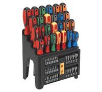 Sealey S01152 Bit and Nut Screwdriver Set, 61 Pieces