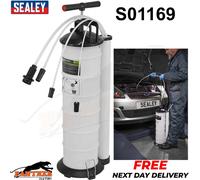 Sealey S01169 6.5L Vacuum Pump - Oil & Fluid Extractor for Vehicles