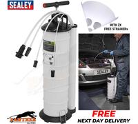 Sealey S01169 Oil Extractor Pump - 6.5L Vacuum Fluid Removal System +STRAINERS