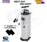 Sealey S01169 Vacuum Oil and Fluid Extractor Manual 6.5ltr With 2x Spreaders