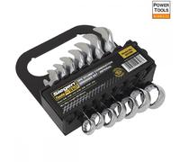 Sealey Combination Spanner Set S01190 - 7pc Stubby Imperial