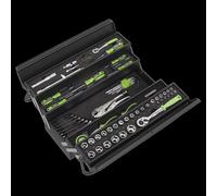Sealey S01216 86 pc Tool Kit Foam Trays Cantilever Toolbox LIFETIME GUARANTEE