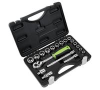 Sealey S01235 Siegen Socket Set 3/8"Sq Drive 19pc