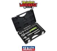 Sealey S01235 Socket Set 19Pc 3/8inSq Drive Metric
