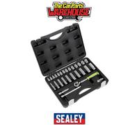 Siegen 28 Piece 3/8" Drive Hex Socket Set 3/8"