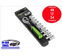 SEALEY S01240 12pc 1/4"Sq Drive Socket Set 4,5,6,7,8,9,10,11,12,13mm + 75mm ext