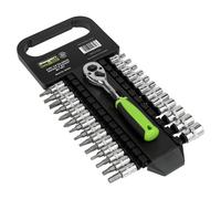 Sealey S01241 Siegen Socket & Socket Bit Set 1/4"Sq Drive 27pc