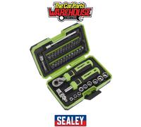 Sealey Siegen Socket & Bit Set 1/4"Sq Drive 38pc