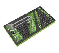 Sealey S01272 Siegen Combination Spanner Set with Tool Tray 19pc