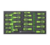 SEALEY S01276 Siegen Screwdriver Set Slotted Philips Pozi With Tool Tray 20pc