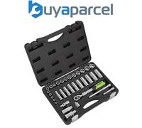 Sealey S01287 Siegen Extendable Ratchet Socket Set 3/8"Sq Drive 34pc