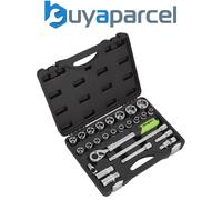 Sealey S01288 Siegen Extendable Ratchet Socket Set 1/2"Sq Drive 26pc