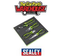 Sealey Siegen Comfort Grip Pliers Set 4pc