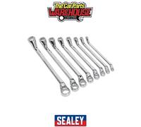 Sealey Siegen S0405 8pc Deep Offset Ring Spanner Set - Metric