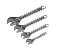 Sealey S0449 Adjustable Wrench Set 4Pc 150 200 250 & 300Mm