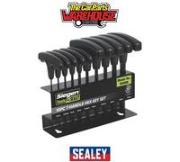 Sealey S0466 Siegen T-Handle Hex Key Set 10pc