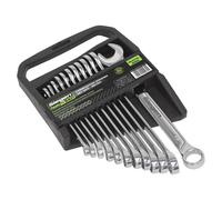 Sealey S0563 Metric Combination Spanner Set, 12 Pieces,Silver