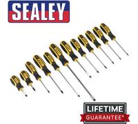 Sealey Screwdriver Set Siegen S0616 Soft Grip 12pc