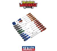 Sealey S0617 24 Piece Soft Grip Magnetized Screwdriver Set Demagnetizer