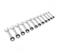 Sealey Stubby Combination Ratchet Spanner Set Siegen S0633 – 12pc in EVA Foam Tray