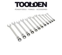 Sealey S0635 Metric Flexible Head Ratchet Combination Spanner Set 12pc