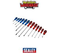 Sealey Screwdriver Set 13pc Hammer-Thru