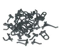 Sealey S0766 Hook Assortment for Composite Pegboard, Black, 30 Pieces