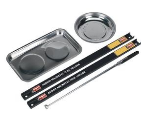 Sealey S0773 Magnetic Bowl and Tool Holder Set, 460mm x 25mm, 5 Pieces