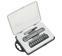 Sealey S0775 Ratchet Driver Bit Set, Silver, 12 Pieces