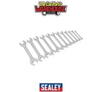 Sealey Double Open-End Spanner Set S0849 12-Piece Metric