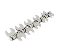 Sealey S0866 Siegen Crow's Foot Open-End Spanner Set 3/8"Sq Drive 10pc