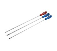 Sealey S0895 Extra-Long Screwdriver Set, Pack of 3