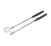 Telescopic Magnetic LED Pick-Up Tool & Inspection Mirror Set 2pc