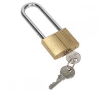 Sealey 40mm Long Shackle Brass Body Padlock With Brass Cylinder Three Keys S0989