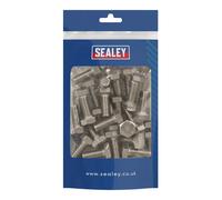 Sealey S1025 Stainless Steel Hex Head Set Screw M10 X 25 A2, DIN 933 - Pack of