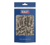 Sealey S1025 Stainless Steel Hex Head Set Screw M10 X 25 A2, DIN 933 Pack of 25
