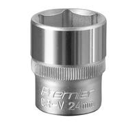 Sealey S1224 Walldrive® Socket 24Mm 1/2inSq Drive
