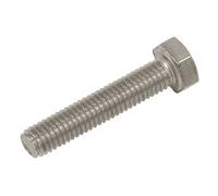 Sealey S525 Stainless Steel Hex Head Set Screw Din 933 - M5 X 25 A2 - Pack Of 50