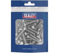 Sealey Stainless Steel Set Screw DIN 933 M6 x 25mm 1.00mm Pitch - Pack of 50
