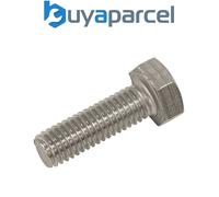 Sealey S825S Stainless Steel Hex Head Set Screw DIN 933 - M8 X 25 A2 - Pack of 5