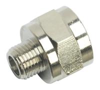 Sealey Adaptor Sa1/1412F 1/4" BSPT Male to 1/2" BSP Female