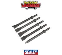 Sealey Air Hammer Chisel Set 5pc 170mm .401" Shank